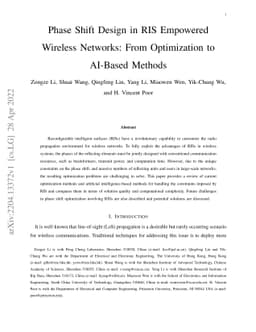 Phase Shift Design in RIS Empowered Wireless Networks: From Optimization
  to AI-Based Methods
