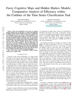 Fuzzy Cognitive Maps and Hidden Markov Models: Comparative Analysis of
  Efficiency within the Confines of the Time Series Classification Task