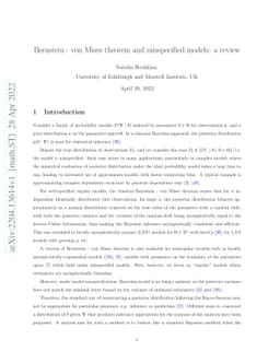 Bernstein - von Mises theorem and misspecified models: a review
