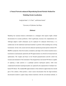 A Neural Network-enhanced Reproducing Kernel Particle Method for
  Modeling Strain Localization