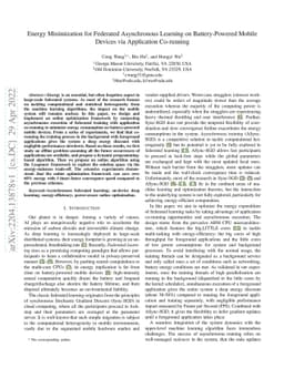 Energy Minimization for Federated Asynchronous Learning on
  Battery-Powered Mobile Devices via Application Co-running