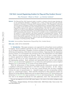 PnP-ReG: Learned Regularizing Gradient for Plug-and-Play Gradient
  Descent
