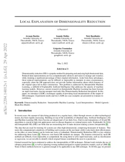 Local Explanation of Dimensionality Reduction