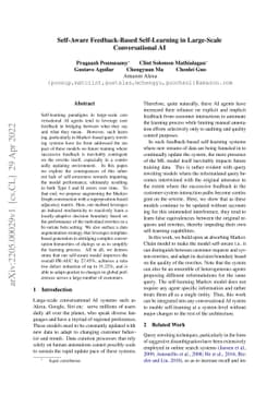 Self-Aware Feedback-Based Self-Learning in Large-Scale Conversational AI