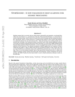StorSeismic: A new paradigm in deep learning for seismic processing