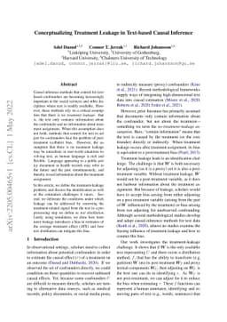 Conceptualizing Treatment Leakage in Text-based Causal Inference