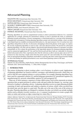 Adversarial Plannning