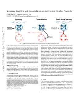 Sequence Learning and Consolidation on Loihi using On-chip Plasticity