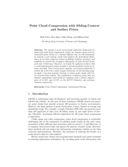Point Cloud Compression with Sibling Context and Surface Priors