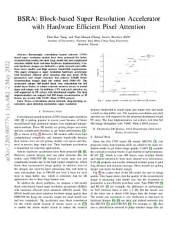 BSRA: Block-based Super Resolution Accelerator with Hardware Efficient
  Pixel Attention