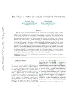 HTTPA/2: a Trusted End-to-End Protocol for Web Services