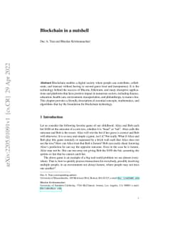 Blockchain in a nutshell