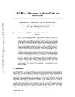 FINETUNA: Fine-tuning Accelerated Molecular Simulations