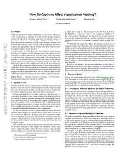 How Do Captions Affect Visualization Reading?