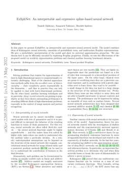 ExSpliNet: An interpretable and expressive spline-based neural network