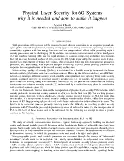 Physical Layer Security for 6G Systems why it is needed and how to make
  it happen
