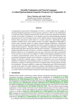 Scientific Explanation and Natural Language: A Unified
  Epistemological-Linguistic Perspective for Explainable AI