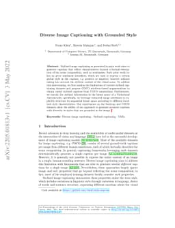 Diverse Image Captioning with Grounded Style