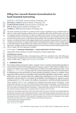 EllSeg-Gen, towards Domain Generalization for head-mounted eyetracking