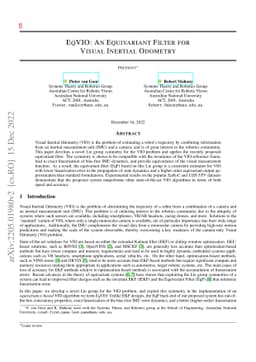 EqVIO: An Equivariant Filter for Visual Inertial Odometry