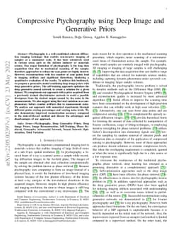 Compressive Ptychography using Deep Image and Generative Priors