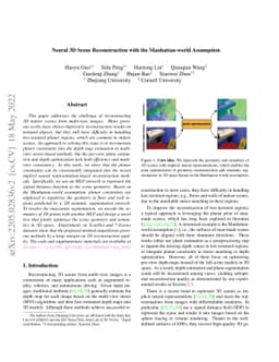 Neural 3D Scene Reconstruction with the Manhattan-world Assumption