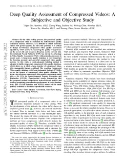 Deep Quality Assessment of Compressed Videos: A Subjective and Objective
  Study