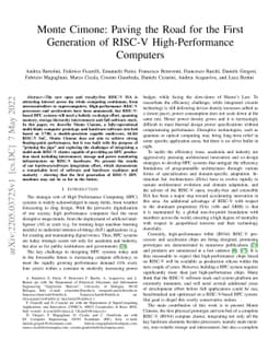 Monte Cimone: Paving the Road for the First Generation of RISC-V
  High-Performance Computers