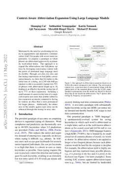 Context-Aware Abbreviation Expansion Using Large Language Models