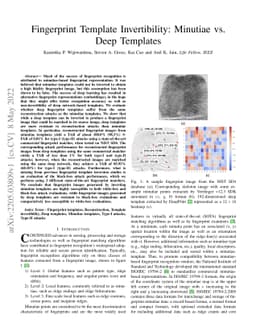 Fingerprint Template Invertibility: Minutiae vs. Deep Templates