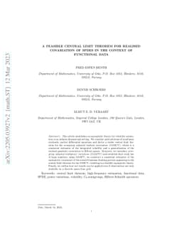 A feasible central limit theorem for realised covariation of SPDEs in
  the context of functional data
