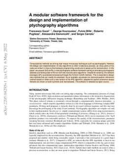 A modular software framework for the design and implementation of
  ptychography algorithms