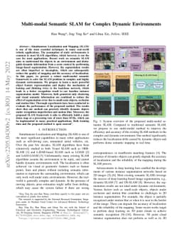 Multi-modal Semantic SLAM for Complex Dynamic Environments