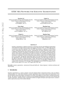 STDC-MA Network for Semantic Segmentation