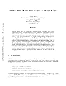 Reliable Monte Carlo Localization for Mobile Robots