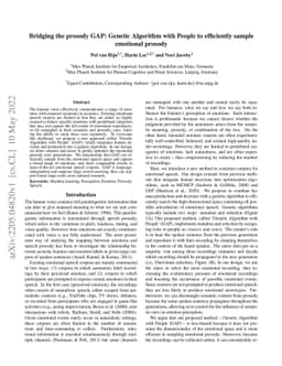Bridging the prosody GAP: Genetic Algorithm with People to efficiently
  sample emotional prosody