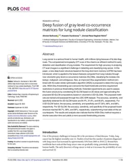 Deep fusion of gray level co-occurrence matrices for lung nodule
  classification
