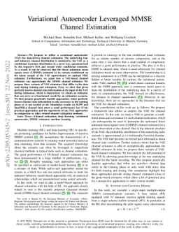 Variational Autoencoder Leveraged MMSE Channel Estimation