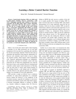 Learning a Better Control Barrier Function