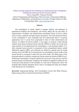 A Deep Learning Approach for Predicting Two-dimensional Soil
  Consolidation Using Physics-Informed Neural Networks (PINN)