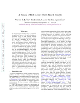 A Survey of Risk-Aware Multi-Armed Bandits