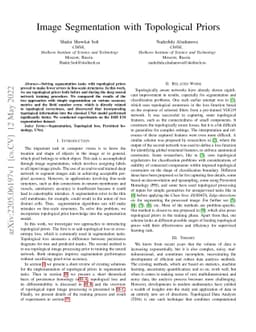 Image Segmentation with Topological Priors