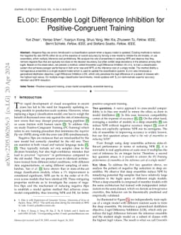 ELODI: Ensemble Logit Difference Inhibition for Positive-Congruent
  Training