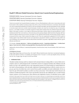 DualCF: Efficient Model Extraction Attack from Counterfactual
  Explanations