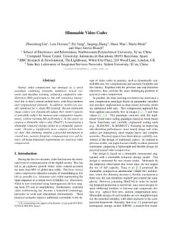 Slimmable Video Codec