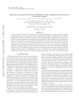 Improving Astronomical Time-series Classification via Data Augmentation
  with Generative Adversarial Networks