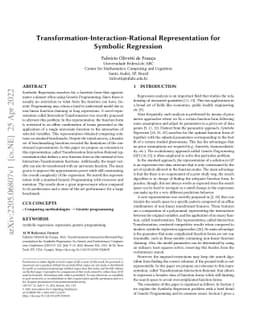 Transformation-Interaction-Rational Representation for Symbolic
  Regression