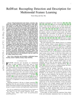 ReDFeat: Recoupling Detection and Description for Multimodal Feature
  Learning