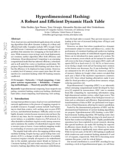 Hyperdimensional Hashing: A Robust and Efficient Dynamic Hash Table