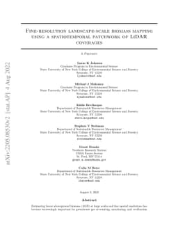 Fine-resolution landscape-scale biomass mapping using a spatiotemporal
  patchwork of LiDAR coverages